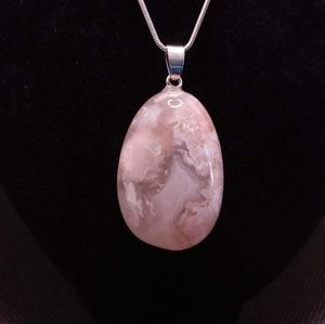 Cherry Blossom Agate Pendant